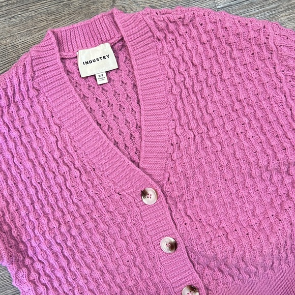 Pink knitted cardigan 💕 - Picture 2 of 3
